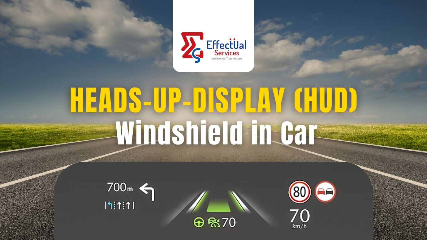 Heads-Up-Display (HUD) Windshield in Car